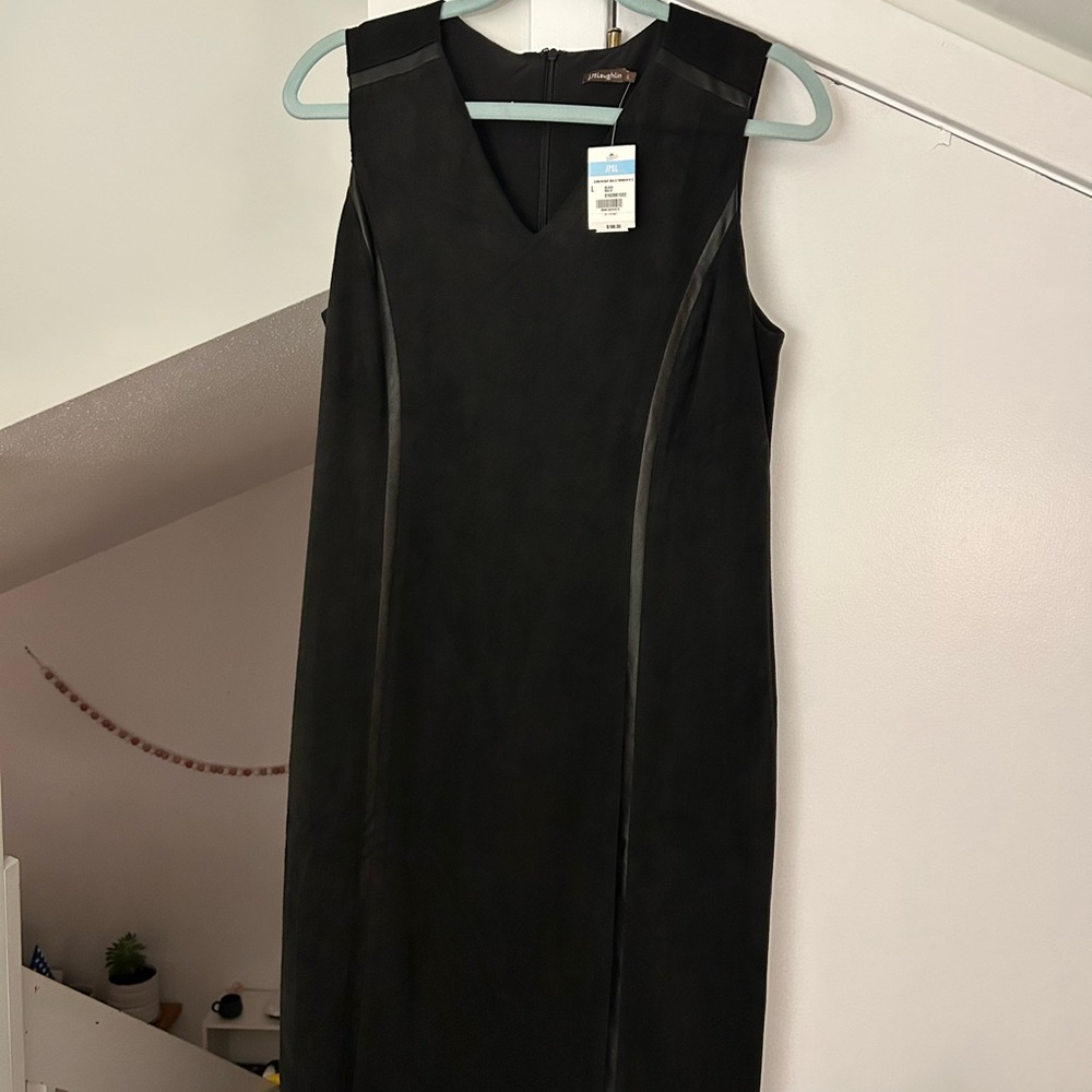 J. McLaughlin Black V-Neck Dress